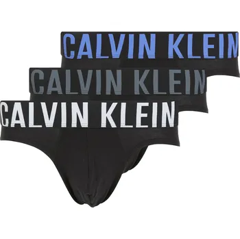 Slipy Pánské slipy Calvin Klein 000NB3607A Hip Brief 3 páry black bodies/turbulence/white/iridescent