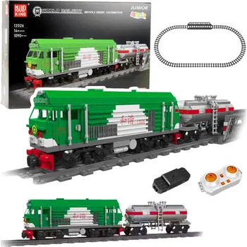 ostatní stavebnice LEAN Toys Stavebnice RC tankový vlak 1090 ks