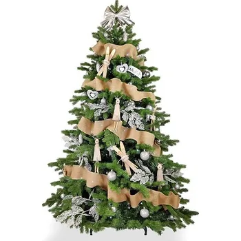 Vánoční stromek LAALU Vánoční stromek zdobený - SEVERSKÁ ZIMA, 136 ks ozdob, 270 cm