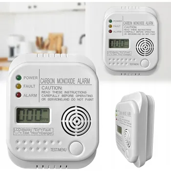 Zabezpečovací technika Bezdrátový detektor plynu oxidu uhelnatého (CO), kouře a požáru na baterie s alarmem