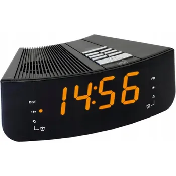 Budík Home LTCR 02 digitální LED budík s rádiem, jantarově žlutý displej