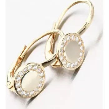 Náušnice Zlaté náušnice zlato 585/1000 se zirkony 663P-120418