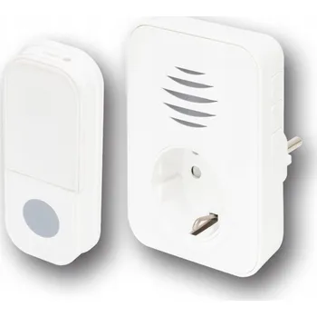 Domovní zvonek Home DBA1101AC bezdrátový zvonek, tlačítko na baterie, dosah až 110 m