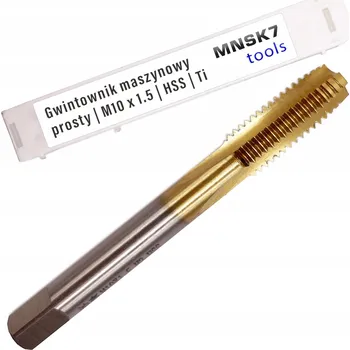 Závitořezný nástroj Strojní závitník přímý | M10 x 1.5 | HSS | Ti
