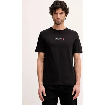 Pánské tričko Bavlněné tričko Tommy Hilfiger MW0MW41453 černá 99X, vel. M