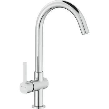 Vodovodní baterie Kuchyňská stojánková baterie Laveo Leira stříbrná