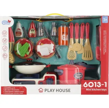 Dětská kuchyňka Kuchyňka na baterie s příslušenstvím Mega Creative 499