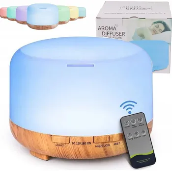 Aroma difuzér DIFUZÉR ZVLHČOVAČ AROMATERAPIE 500 ML + DÁVKOVAČ + ODMĚRKA