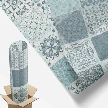 Obraz Fólie na zdobení okenních skel 50 x 100 cm Boho Dlaždice