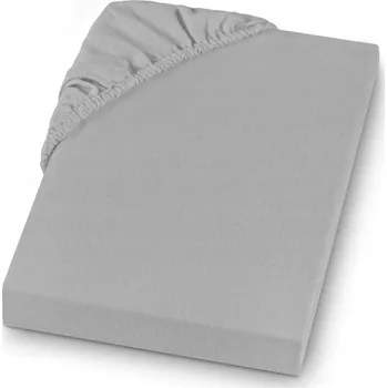 Prostěradlo PROSTĚRADLO JERSEY S GUMOU 140x200 + 25 CM BOKY - BARVA SVĚTLE ŠEDÁ