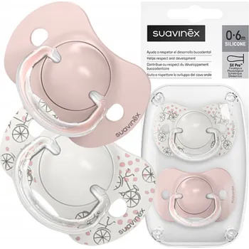 dudlíky Suavinex fyziologická silikonová dudlík Sx Pro Walk in the park 0-6m+ 2 ks