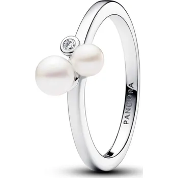 Prsten PANDORA Dvojice prstenů Upravené sladkovodní kultivované perly 60