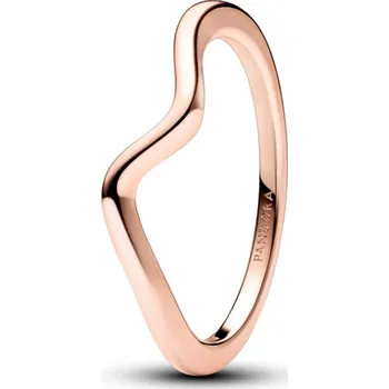 Oblečení a móda PANDORA prsten Leštěný vlnitý prsten 50