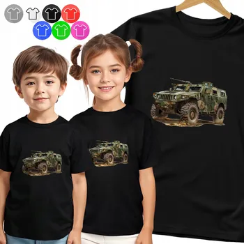 Chlapecké tričko DĚTSKÉ TRIČKO - VOJENSKÉ PÁSOVÉ VOZIDLO PRO CHLAPCE - XL