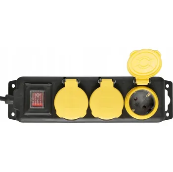 Napájecí kabel Prodlužovací kabel Domácí NVO 03K/BK, 1,5 m, s vypínačem