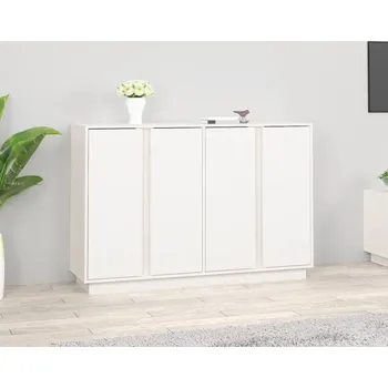 Příborník do zásuvky vidaXL Příborník 120x35x80 cm masivní borové dřevo [814498] Barva: Bílá