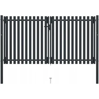 branka Dvoukřídlá zahradní brána, ocel, 306 x 220 cm