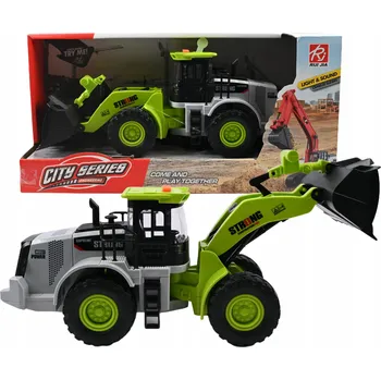 autíčko BAGR NAKLADAČ STAVEBNÍ VOZIDLO NA BATERIE SVĚTLO ZVUK