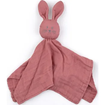 Petite & Mars Mazlíček bambusový mušelínový Hugo 0 m+ Petite&Mars Dusty Rose