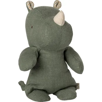 Hračka Maileg Lněný nosorožec Sage Maileg Safari Friends, Rhino, Small - Sage