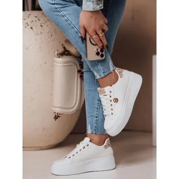 Dámské tenisky Dámské tenisky na platformě RIFII béžové