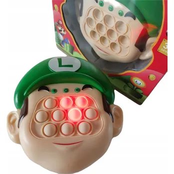 Herní konzole ELEKTRONICKÁ HRA POP IT KONZOLE PUSH SUPER MARIO LUIGI – ARKÁDOVÁ HRA NA POSTŘEH