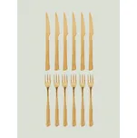 Příbory na steaky Bloomingville Ollin zlaté, sada 12 ks, nerezová ocel