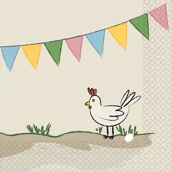 Papírový ubrousek Narozeninové ubrousky Farma 25cm 16 ks Narozeniny