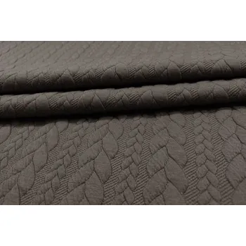 Teplákovina s copánky – ZEMITÁ HNĚDÁ