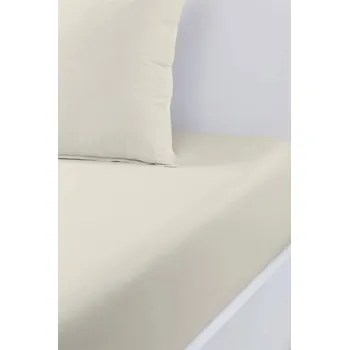 Prostěradlo Bavlněné prostěradlo s gumou BOSS BEBOSS Moon 160 x 200 cm béžová barva 1058492 01X