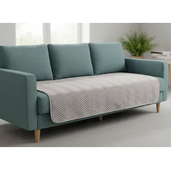 Přehoz na lůžko Přehoz na sedačku - pohovku SAMUEL béžová 170x210 cm, 200x220 cm Mybesthome Rozměr: 200x220 cm