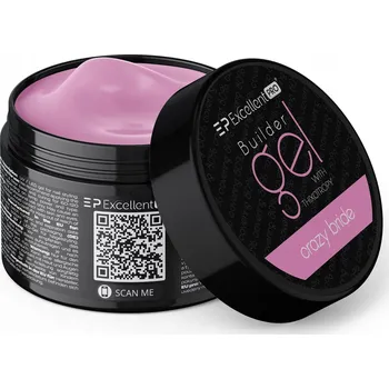 Lak na nehty Stavební gel Excellent Pro Builder Gel Crazy Bride 50 g