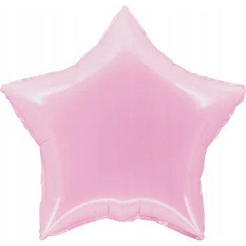 Balónek Fóliový balónek ve tvaru hvězdy, růžový, 45 cm