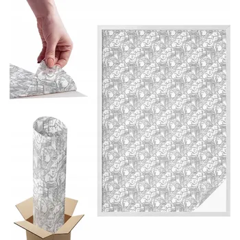 Okenní dekorace Samolepicí Fólie Mléčná Samolepicí Kontrastní Vějíře 100x146 cm