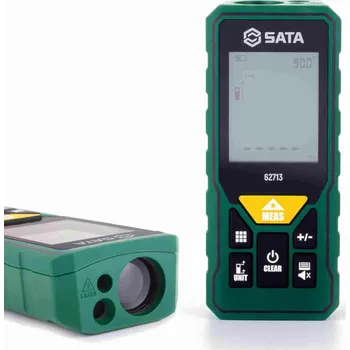 Měřící laser ST62713 LASEROVÝ DÁLKOMĚR 100M SATA S FUNKCÍ MĚŘENÍ ÚHLŮ