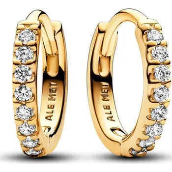 Náušnice PANDORA náušnice Třpytivé malé kruhové náušnice