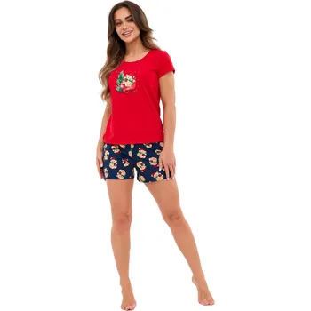 Dámské pyžamo Dámské pyžamo CORNETTE 628/432 TEDDY 2 červená 4XL 0