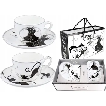 Porcelánový Šálek Carmani Cats 250 ml 2 ks