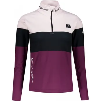 Dámská mikina Dámská funkční termo mikina premium ALTISPORT VOJ/ALW051TER03 VÍNOVÁ L