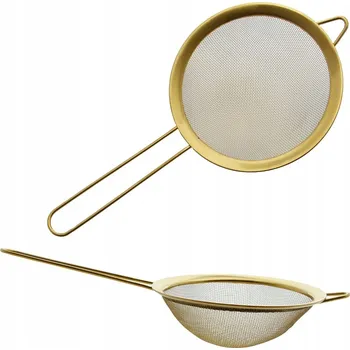 Cedník a síto KUCHYŇSKÉ SÍTKO Z NEREZOVÁ OCEL ZLATÉ