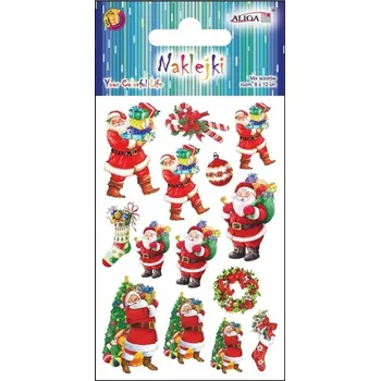 samolepka Samolepky klasické vánoční SANTA CLAUS Aliga NKX-8992