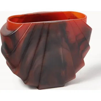 Váza Váza Westwing Jabu, odstíny hnědé, 15 cm