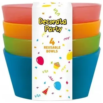 OPAKOVANĚ POUŽITELNÉ NA ZNOVUPOUŽITÍ MISKY 4 KS 13,5 CM