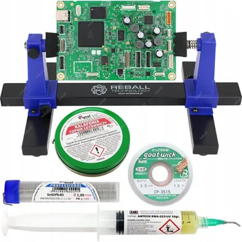 Páječka 2x CÍN TAVIDLO AMTECH RMA 223 UV KALAFUNA PÁJECÍ KNOFLÍK + MONTÁŽNÍ DRŽÁK ZD-