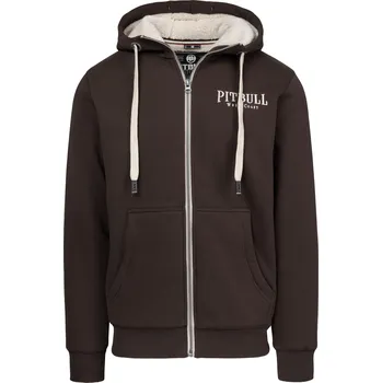 Pánské oblečení PitBull West Coast - pánská KPZ mikina RUFFIN DETROIT tmavě hnědá M