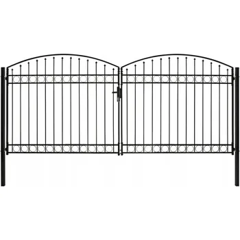Zahradní brána vidaXL, ocel, 400 x 200 cm