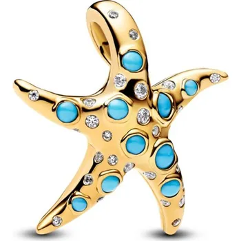 Přívěsek PANDORA Přívěsek Třpytivá modrá hvězdice