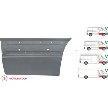 Nárazník KLOKKERHOLM opravný plech předních dveří pravý DODGE SPRINTER (906), 01.2007-12.2009,MERCEDES SPRINTER 209-524 (W906), 04.2006-10.2013,VOLKSWAGEN CRAFTER (2E),12.2005-04.2017