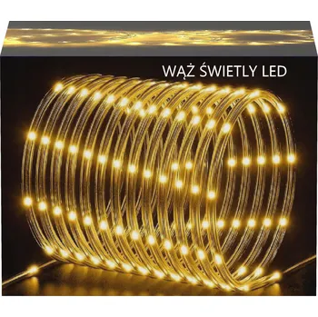 Vánoční dekorace SVĚTELNÝ LED HAD 20m VÁNOČNÍ OSVĚTLENÍ NA STROMEČEK VENKOVNÍ VNITŘNÍ GIRLANDA TEPLÁ BÍLÁ