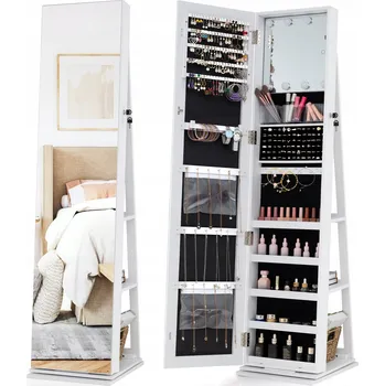 Toaletní stolek Toaletní Stolek Costway bílý matný 43 x 160 x 38 Cm